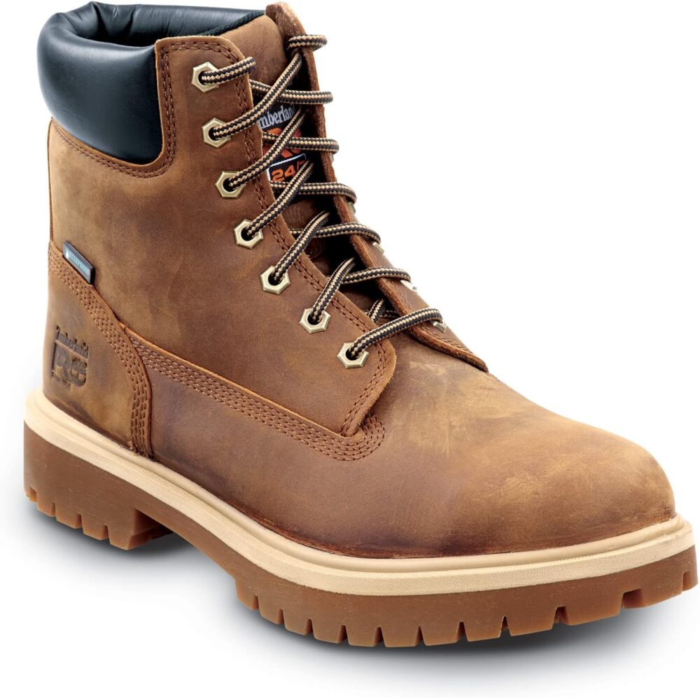 Timberland PRO 6IN Direct Attach Men's Steel Toe MaxTrax Slip-Resistant Work Boot - Image 4